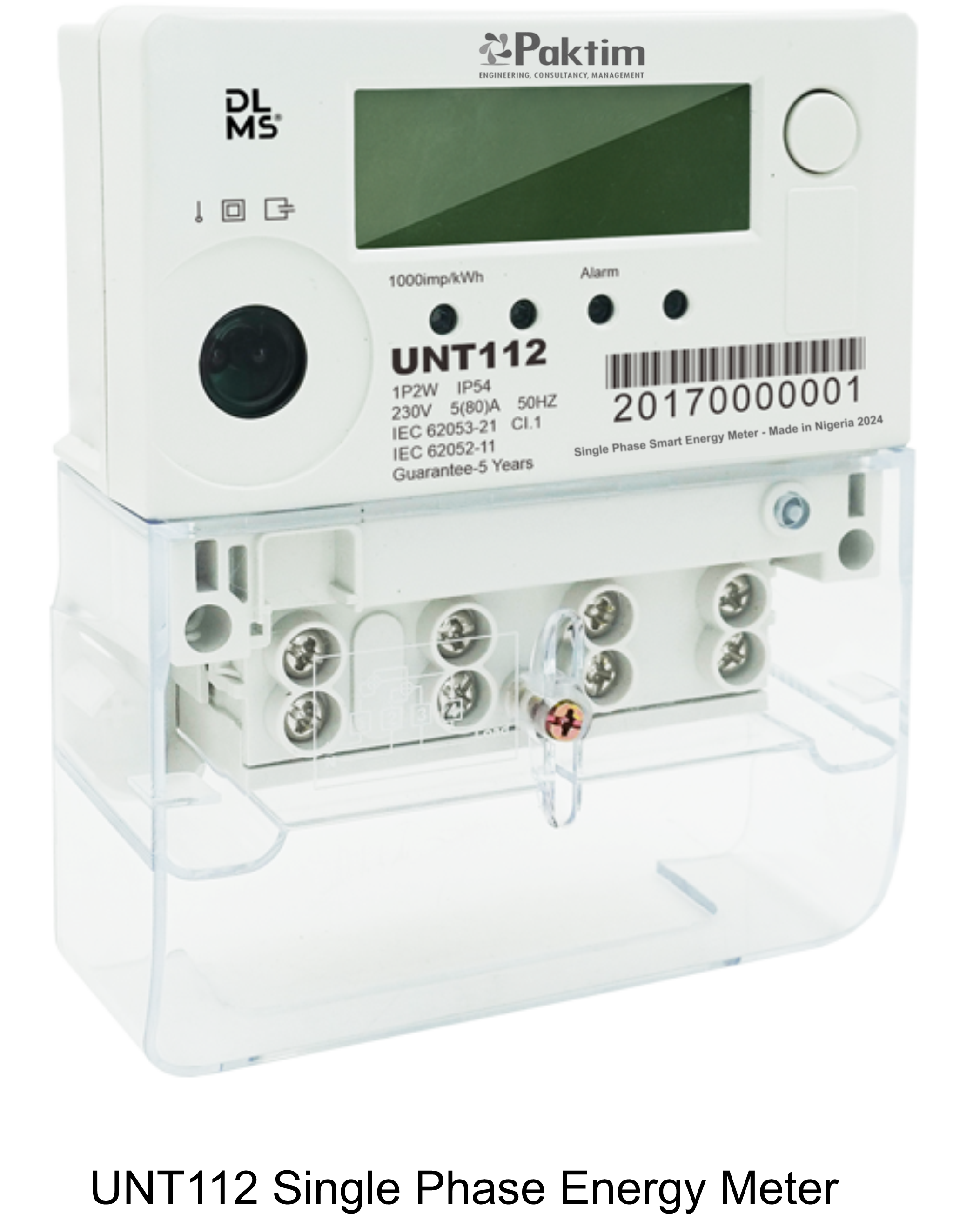 UNT112 Single Phase Energy Meter